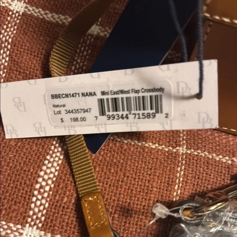 Dooney & Bourke Brown leather  Crossbody Bag vintage NWT - Picture 6 of 10